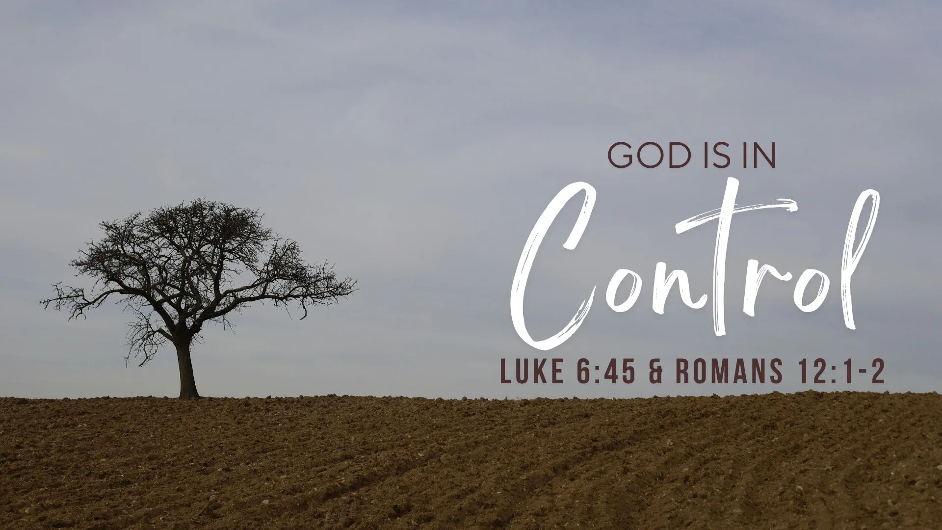 God is in Control